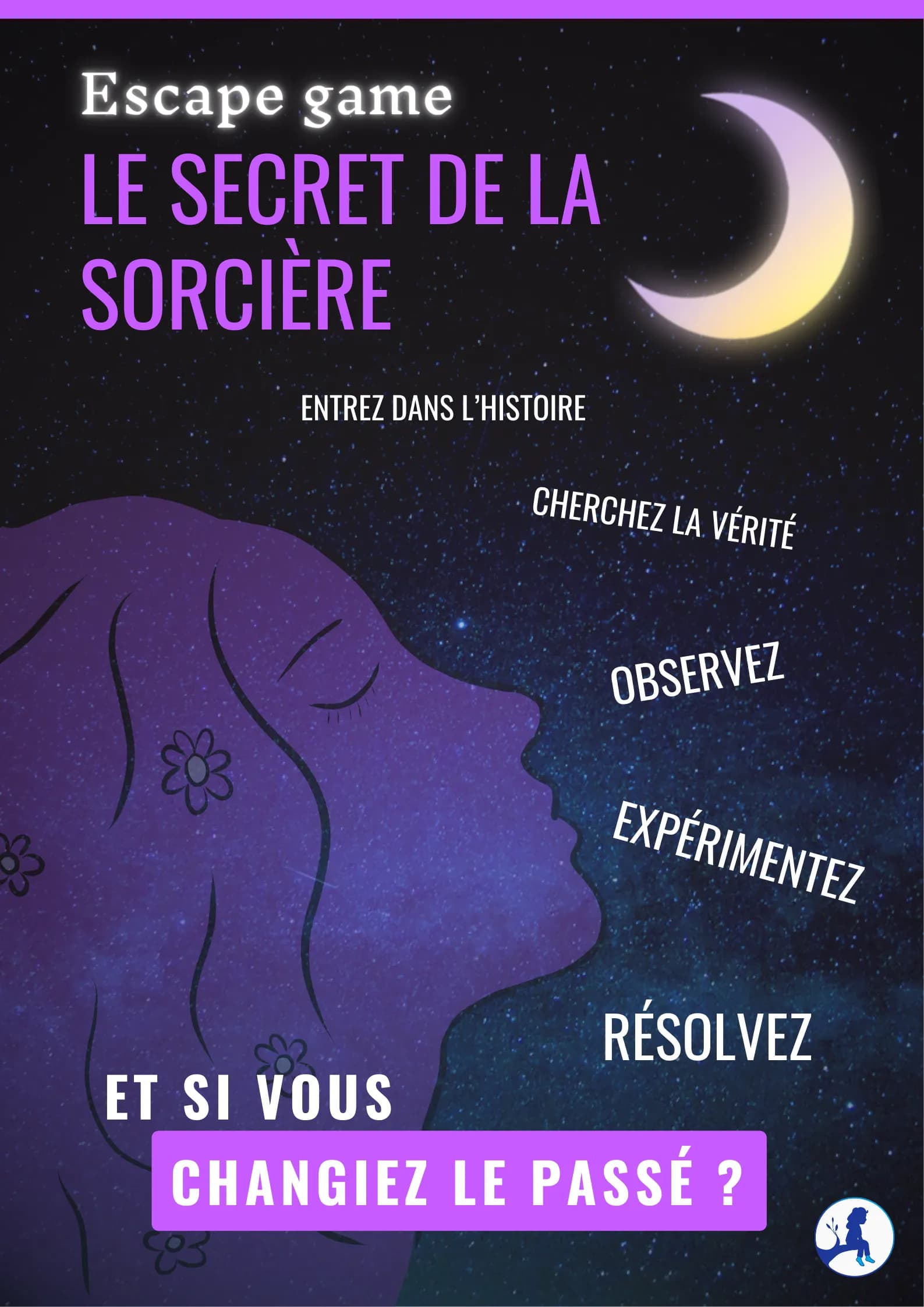 Affiche de l'escape game Le secret de la sorcière